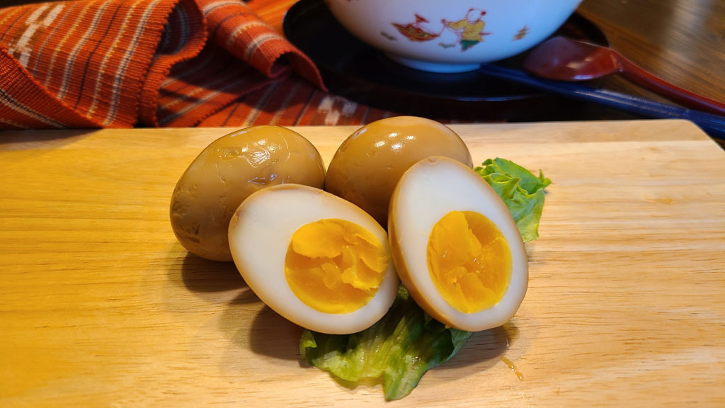 Marinated ramen eggs aji tama