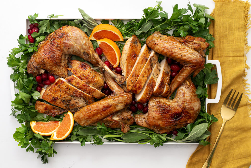 Maple Tamari Glazed Roast Turkey in Parts - San-J