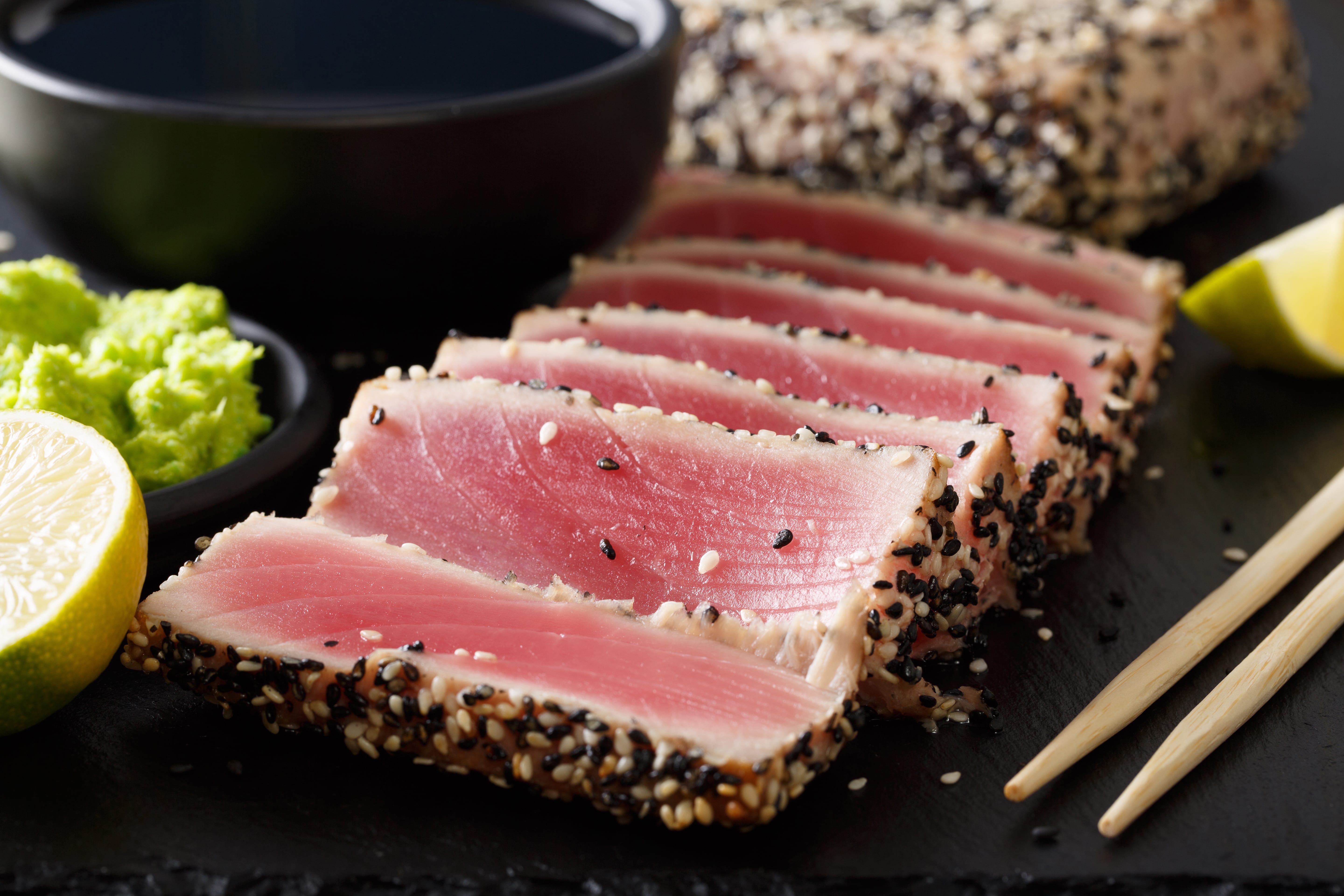 Pan Seared Ahi Tuna Steaks