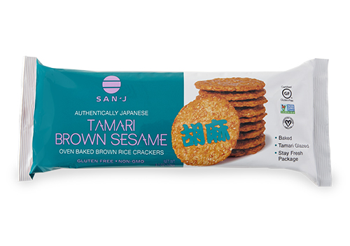 San-J Tamari Brown Sesame Rice Crackers