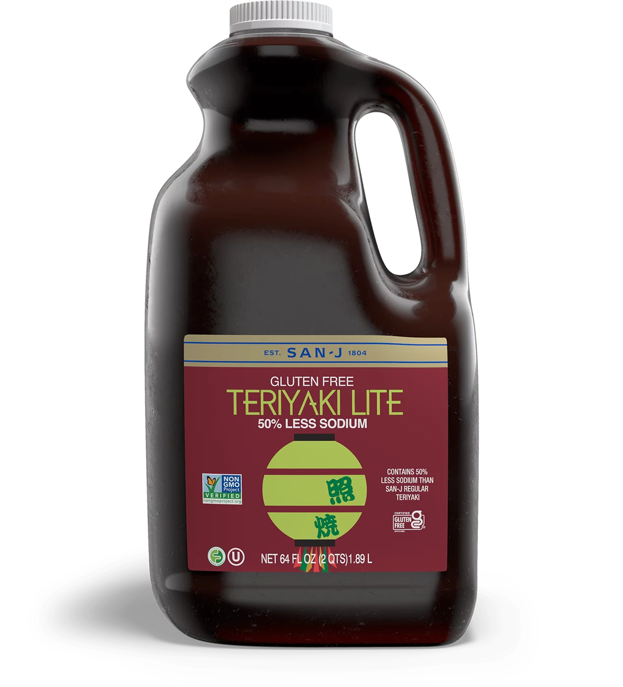 San j teriyaki lite asian cooking sauce food service 64oz