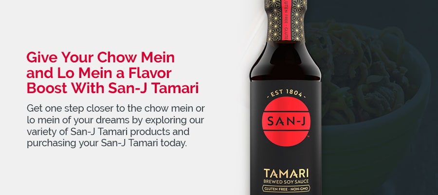 Give Your Chow Mein and Lo Mein a Flavor Boost With San-J Tamari