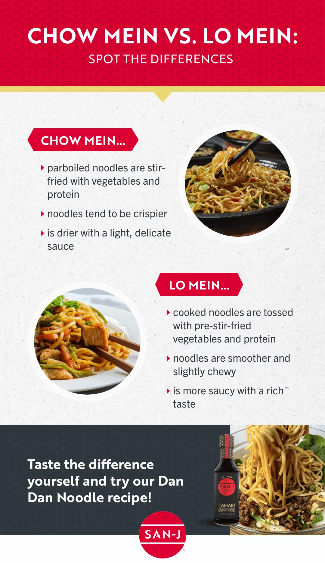 CHOW MEIN VS. LO MEIN NOODLES