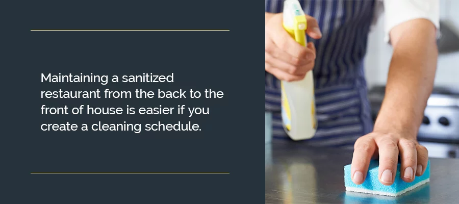 Create a Cleaning Schedule