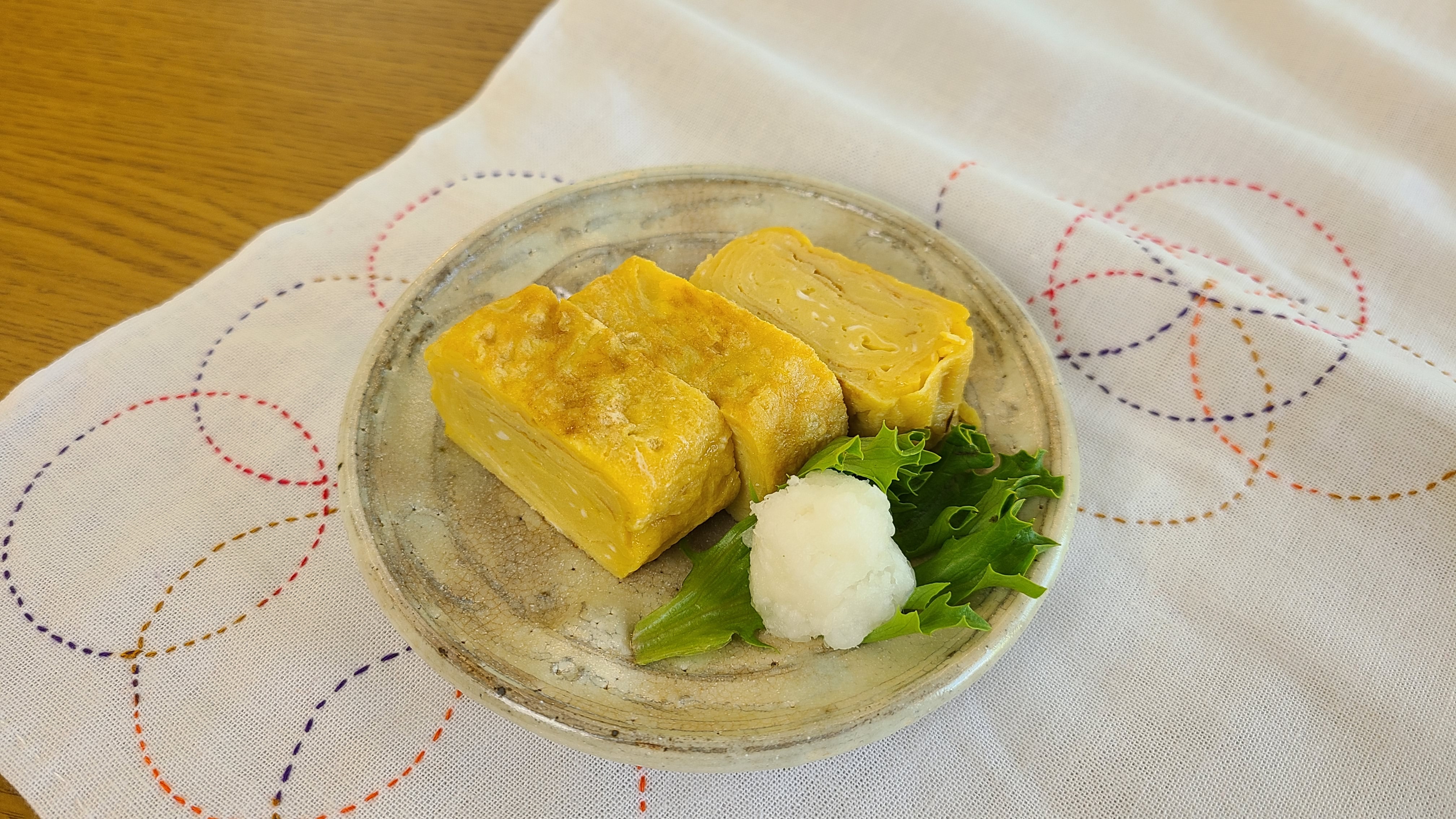 Tamagoyaki Japanese egg omelet