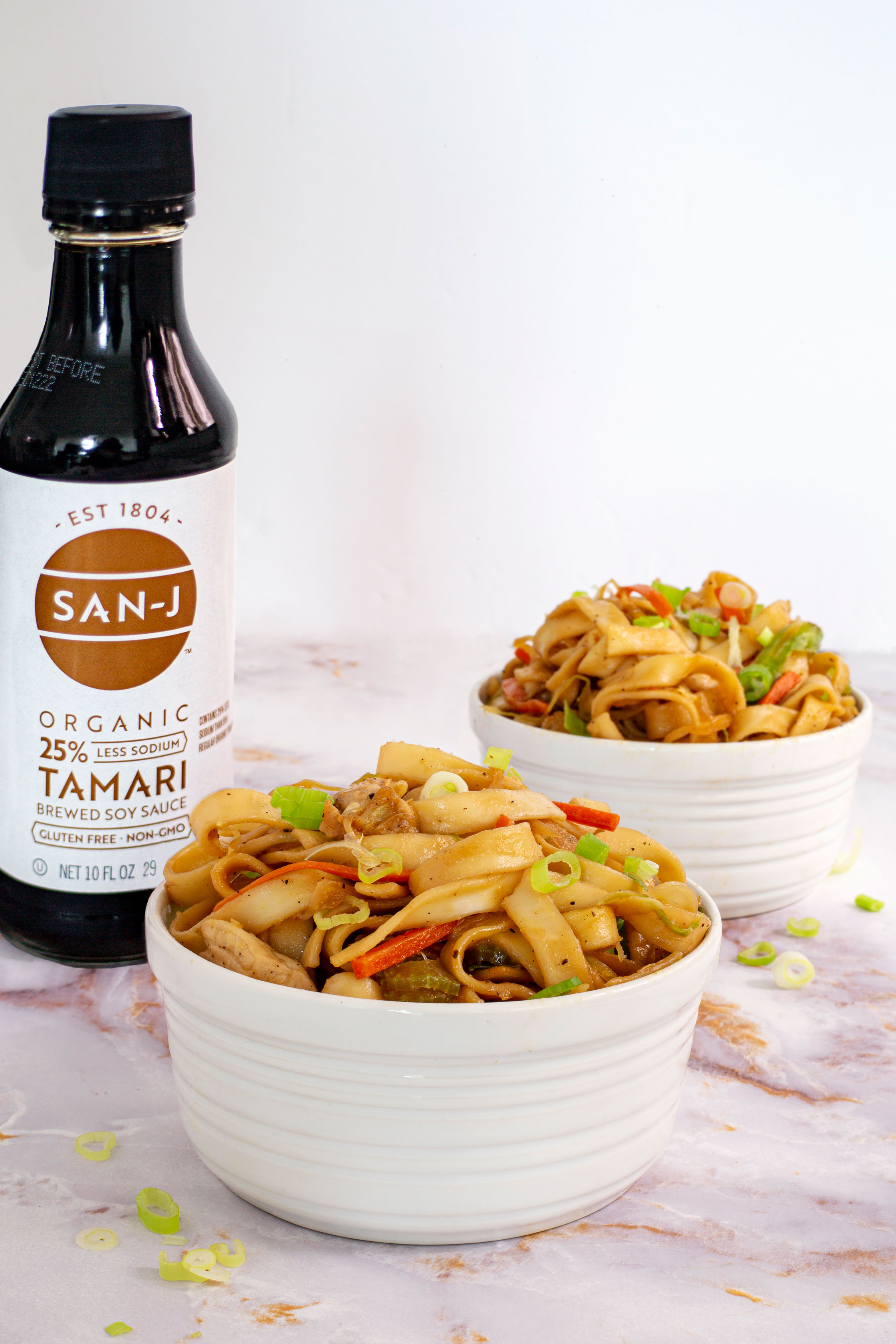 Chow mein with San-J Tamari