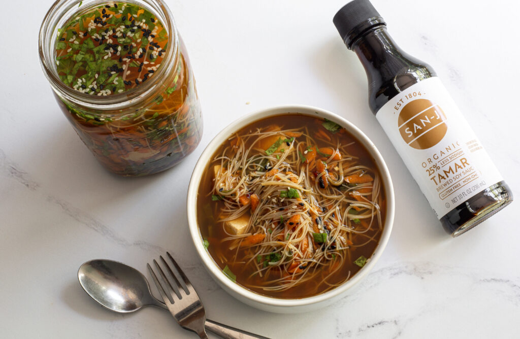 Spicy Noodle Soup in a Jar - San-J