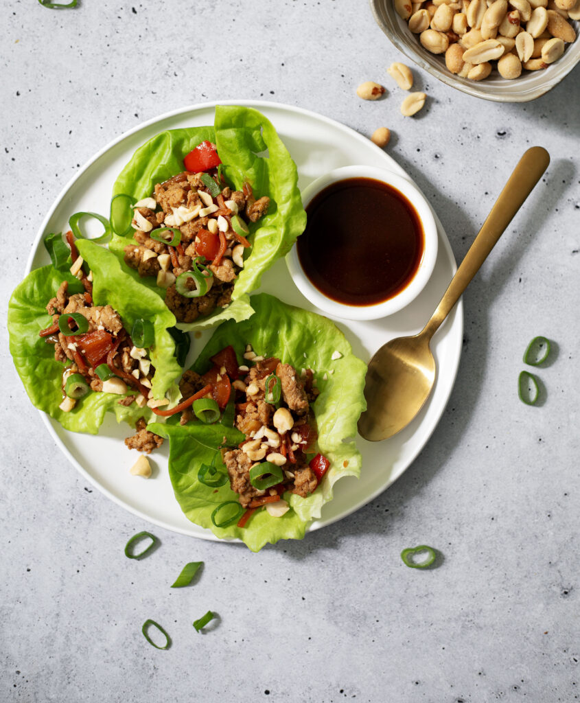 Spicy Chicken Lettuce Wraps - San-J