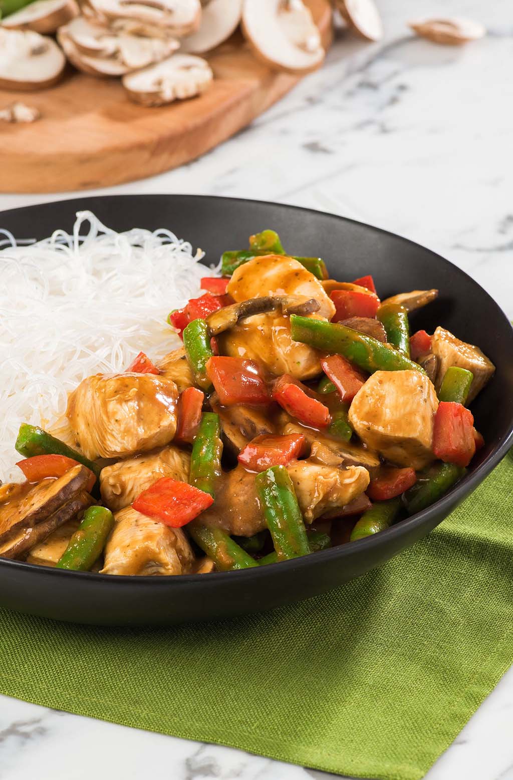 Thai peanut chicken stir fry