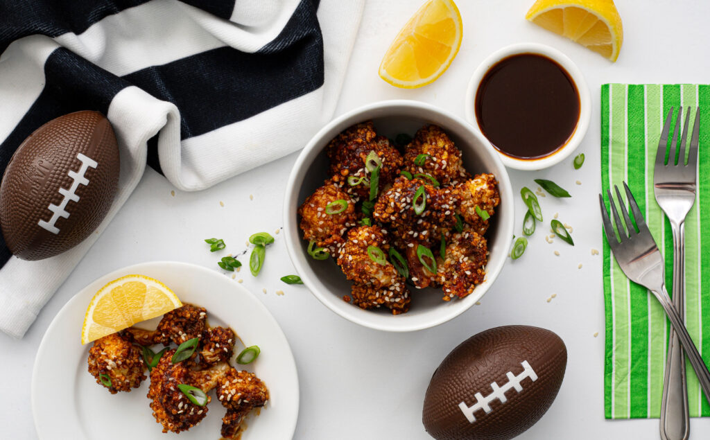 Air fryer hoisin cauliflower bites 1