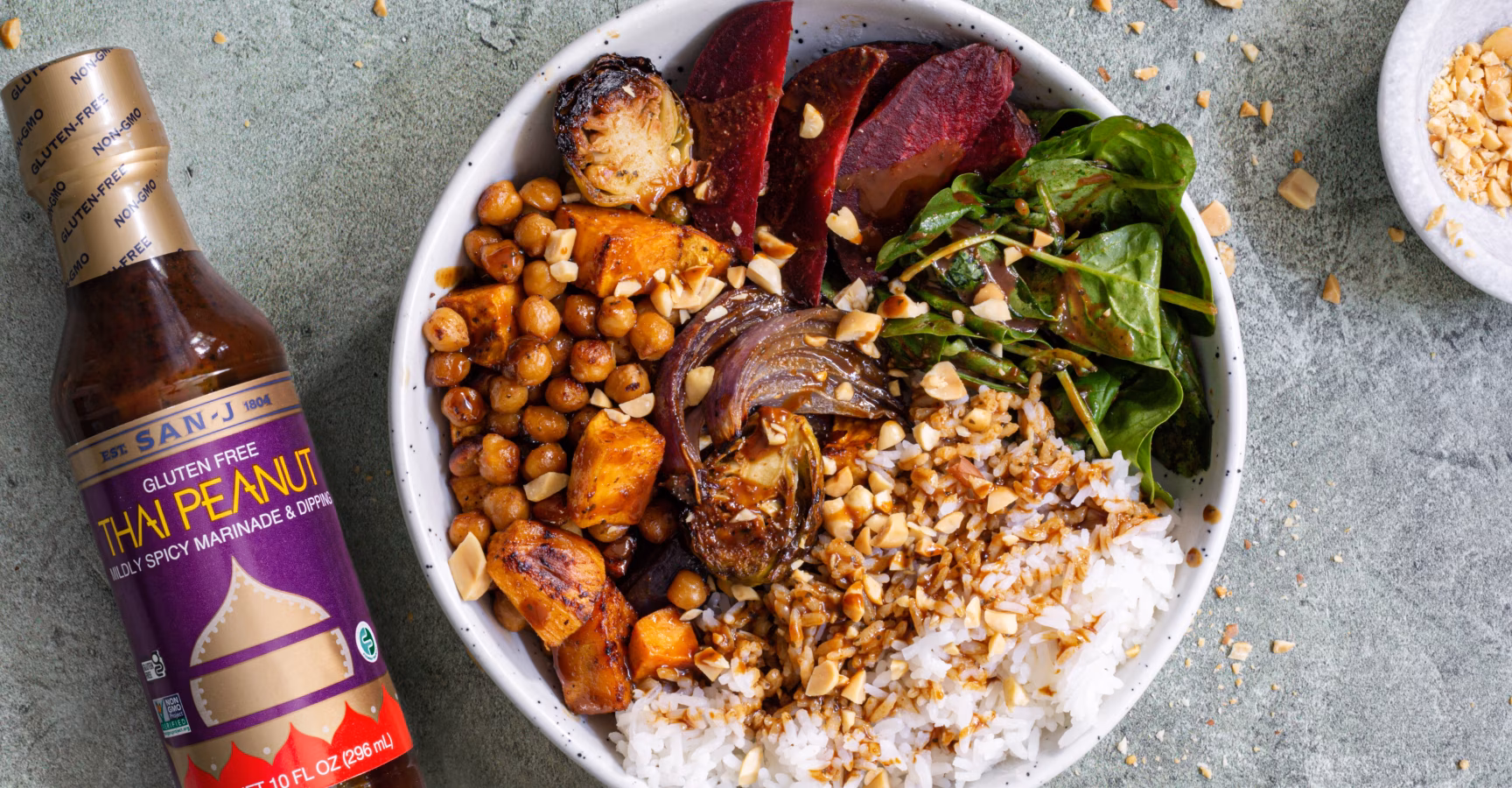 San j fall harvest buddha bowl feature